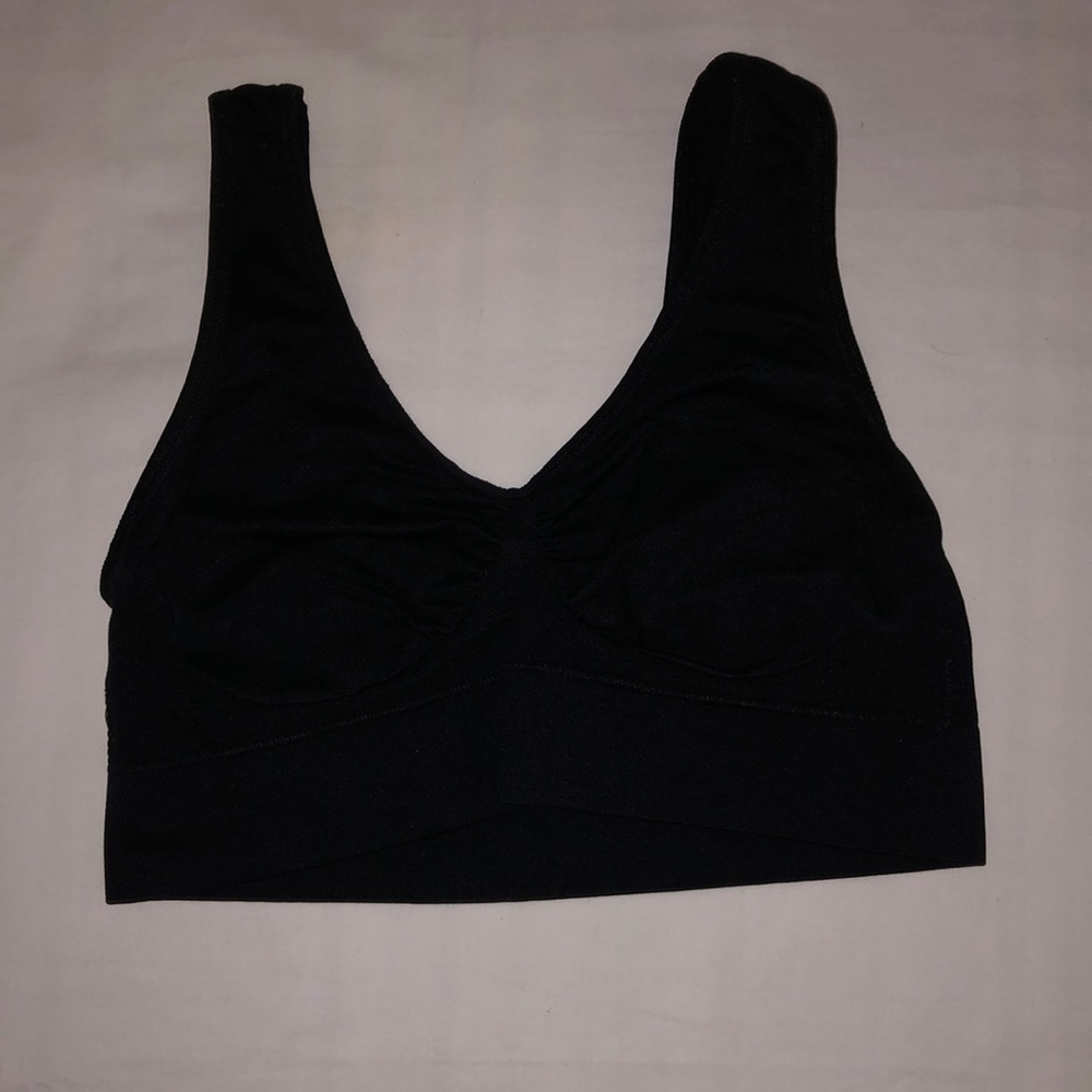 XS BLACK SPORTS BRA OR BANDEAU BRA